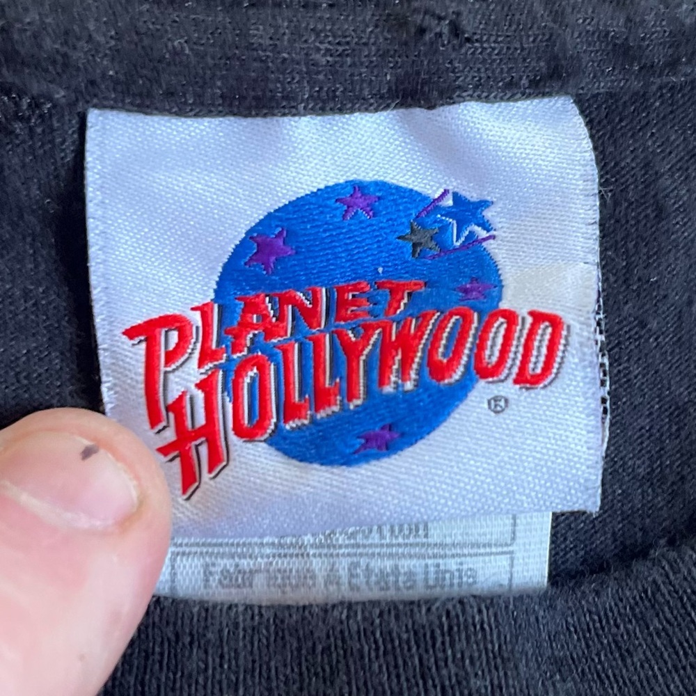Vtg 1991 Planet Hollywood Beverly Hills T-Shirt Size Size XL Single Stitch USA - Picture 4 of 9